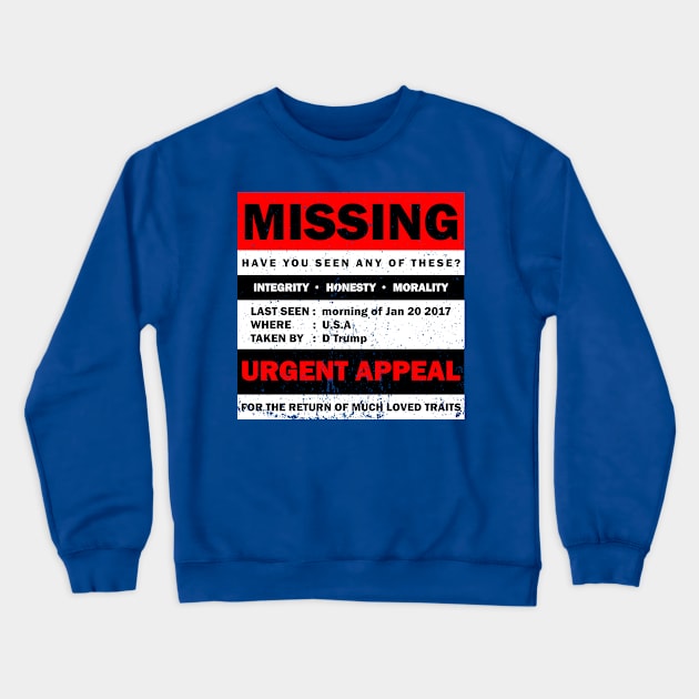 Missing Crewneck Sweatshirt by bluehair